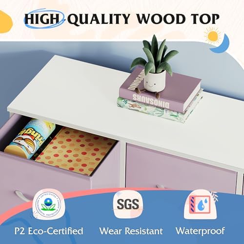 WLIVE Tall Dresser for Bedroom, 9 Drawer Chest of Drawers - Image 6