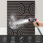 Tangsoo Easy Jute 3x5 Rug for Living Room, Washable Non-Slip Indoor Door Mat - Image 3
