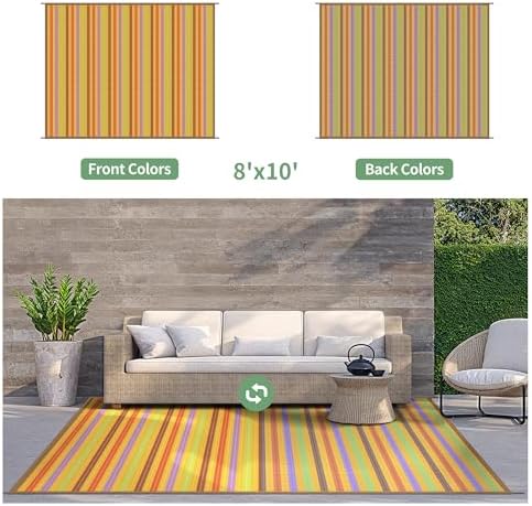 GENIMO Fall Decor Outdoor Rug, Plastic Rugs - Image 5