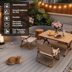 Circle Hole Composite Decking Boards 8ft 9 Pcs, Teak&Ancient Wood - Image 4