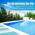 Tinideya Drainage Interlocking Tiles Bulk 11.8'' x 11.8'' Modular Interlocking - Image 2