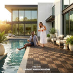 VICTORY RELAX Natural Acacia 12x12 Interlocking Wood Deck Tiles - Image 4