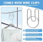 Retractable Clothesline Indoor, Non-Sagging Outdoor Clothes Line Retracting - Image 3