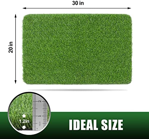 Artificial Grass Door Mat, Thick Turf Grass Dog Indoor/Outdoor Rug - Image 2