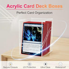 Proijeut Card Deck Box with Portable Case, 6 Pack Clear Commander Deck Box with - Image 5