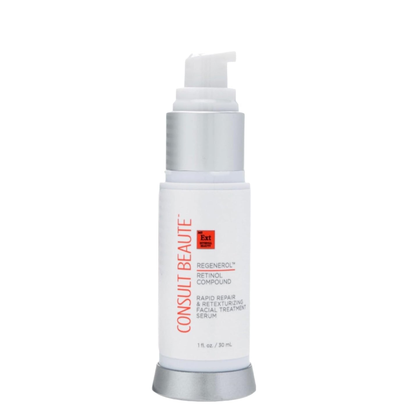Consult Beaute - Regenerol Retinol Compound Serum for Face - Rapid Repair & Retexturizing Skin Treatment for Lines and Wrinkles - Hydrating Hyaluronic Acid - AHA -1 Fl. Oz.