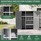 Outdoor Storage Shed Resin Waterproof Storage Cabinet - Image 4