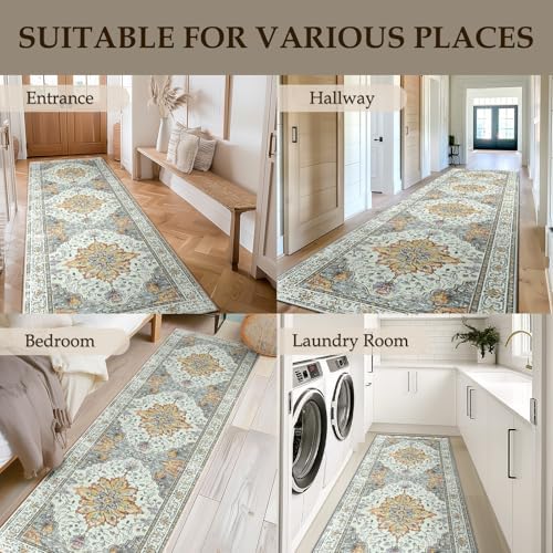 RELEANY Washable Area Rug, Runner 2'x10' - Image 4