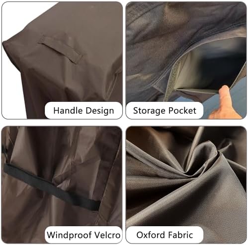 Cooler Cart Cover for 80-100 Qt Patio Rolling Ice Cart - Image 4