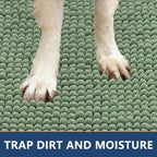 Smiry Dog Door Mat for Muddy Paws 48x30, Absorbent Low-Profile Doormats - Image 4