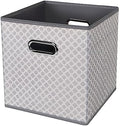 Black Foldable Storage Cubes Bins, Fabric Storage Box Cubes Organizer Baskets by HEAYEEG