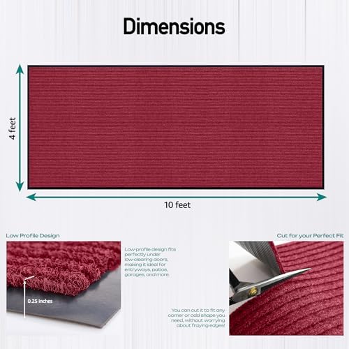 MaxMat® Extra Large Commercial Door Mat, Rubber Border Heavy Duty Door Mat - Image 2