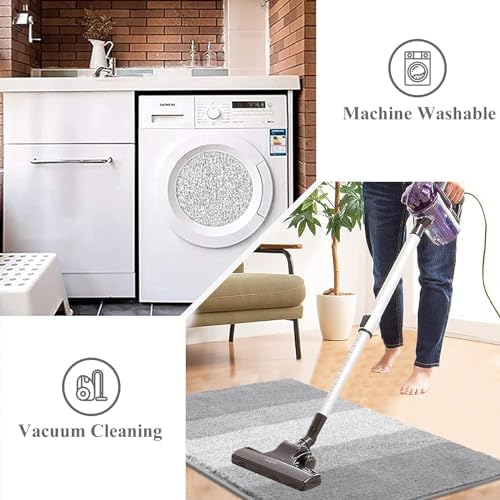 Vaukki Indoor Doormat Entryway Light Grey Door Mat 36x24 inch - Image 6