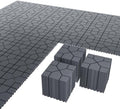 44 Pack Interlocking Deck Tiles, 12 x 12 Inch Outdoor Patio Flooring, Snap by Unknown