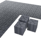 44 Pack Interlocking Deck Tiles, 12 x 12 Inch Outdoor Patio Flooring, Snap by Unknown