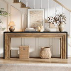 Tribesigns 70.9-Inch Long Console Table, Farmhouse Narrow Wooden Sofa Table - Image 4