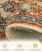 RELEANY Washable Area Rug, Runner 2'6"x8' - Image 2