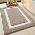 Color&Geometry Extra Soft Bathroom Rugs 36x24, Absorbent Microfiber Bath Rug - Image 2