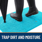 OLANLY Dog Door Mat for Muddy Paws 70x46, Super Absorbent Chenille Mud Mat - Image 2