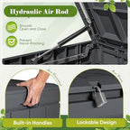 Flamaker Outdoor Storage Box 80 Gallon Resin Waterproof Deck Box - Image 6