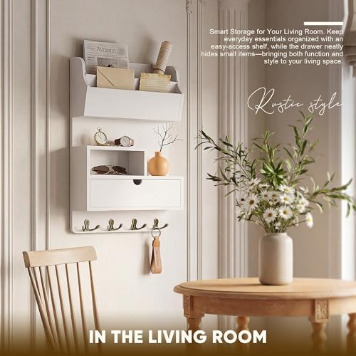 Rebee Vision Pine Wood Key Holder Wall Mount - Image 4