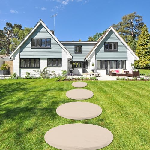 4Pcs Large Stepping Stones Outdoor Garden Walkway, Durable Pavers - Image 6