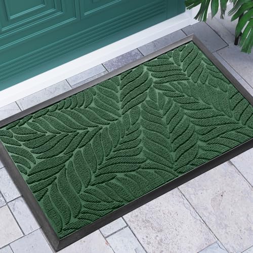 Yimobra Leaf Pattern Door Mat, 36 x 24 in by Yimobra