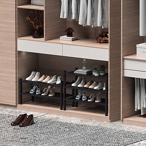 ROMGUAR CRAFT 2 Tier Bamboo Shoe Rack - Image 4