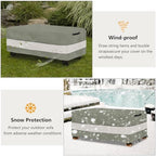 Waterproof Outdoor Coffee Table Cover, Rectangular Patio Small Side Table Cover - Image 6