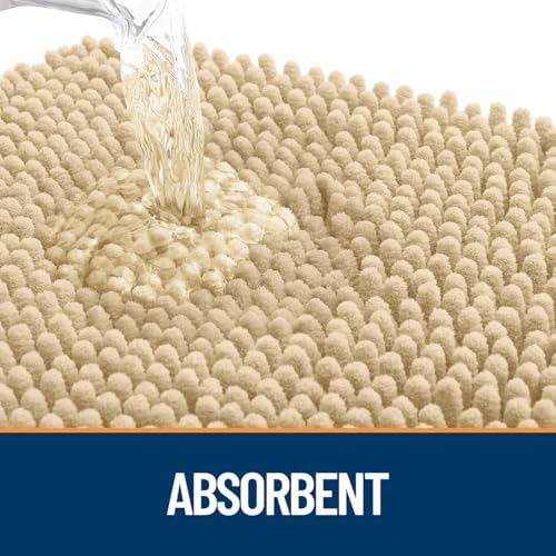 OLANLY Dog Door Mat for Muddy Paws 48x30, Super Absorbent Chenille Mud Mat - Image 3