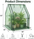 Gardzen Mini Greenhouse, PE Cover - Image 2