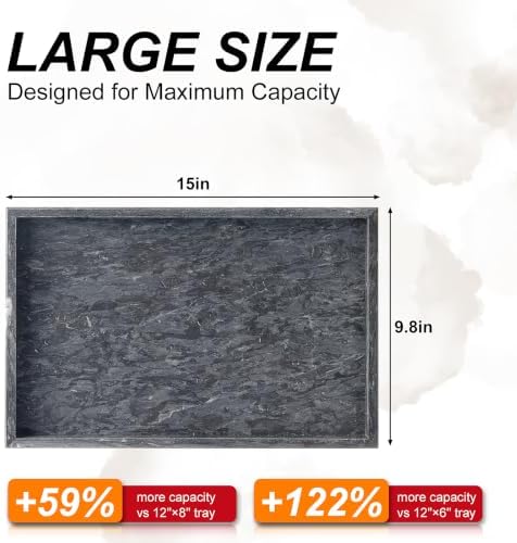 Real Natural Large Marble Tray for Bathroom, Kitchen Counter - Image 2