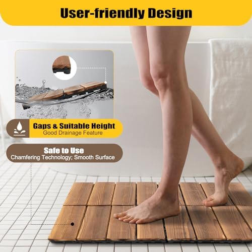 36PCS Wooden Decking Tiles, Balcony Floor Covering - Image 2