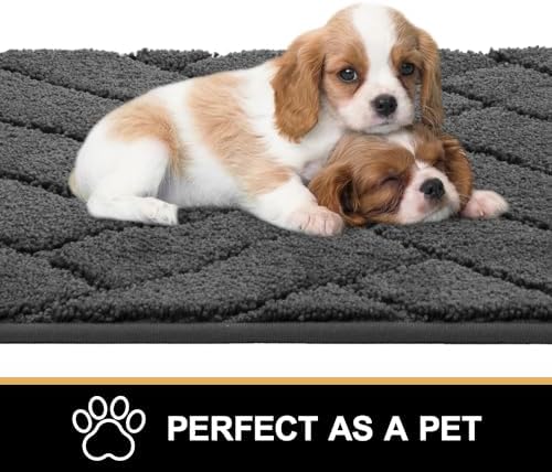 Tindbea Dog Door Mat for Mud Paws, Dirt Trapper Mud Mat - Image 2