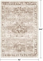 Beige Boho Rug for Living Room 8x12 - Image 2