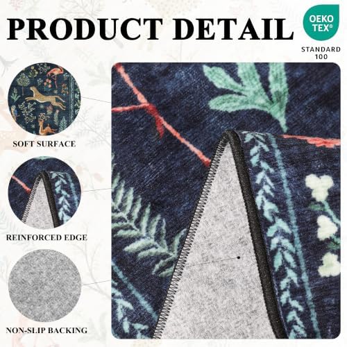 DUKINO 2.6x8 Rug for Hallway, Washable Kitchen Rugs Non Slip - Image 4