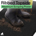 GORILLA GRIP Traffic Guard Indoor Outdoor Heavy Duty Door Mat, 70x24 Black - Image 4