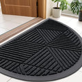 Smiry Half Circle Front Door Mat Outside Entrance, Rubber Doormat by Smiry