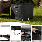 Patio Ottoman Cover, 32W x 32D x 18H inch, Waterproof Square Patio Small Side - Image 6