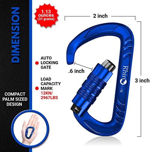 Rhino Produxs 12kN Heavy Duty Carabiner Clips - Image 2