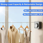 Retractable Clothesline Indoor Outdoor 16.2Ft Non-Sag - Image 2
