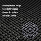 Interlocking Garage Floor Tiles, Rigid Drainage Mat - Image 3