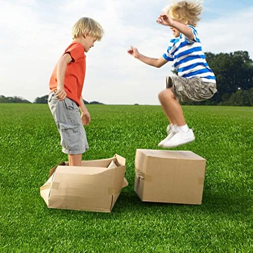 Premium Artificial Grass 3' x 25' Outdoor Rug, 1.38"" Realistic Thick Turf - Image 2
