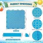 Interlocking Pool Tile 16 Pcs Floor Mat - Image 2