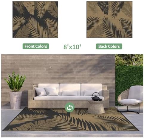 GENIMO Outdoor Rug, Waterproof Plastic Rugs - Image 2