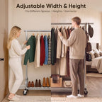 HOKEEPER Clothes Rack Heavy Duty Clothing Rack Load 450LB Height Adjustable - Image 5