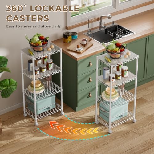 Golpart Small Shelves Storage Wire Metal Adjustable Shelf Unit - Image 5