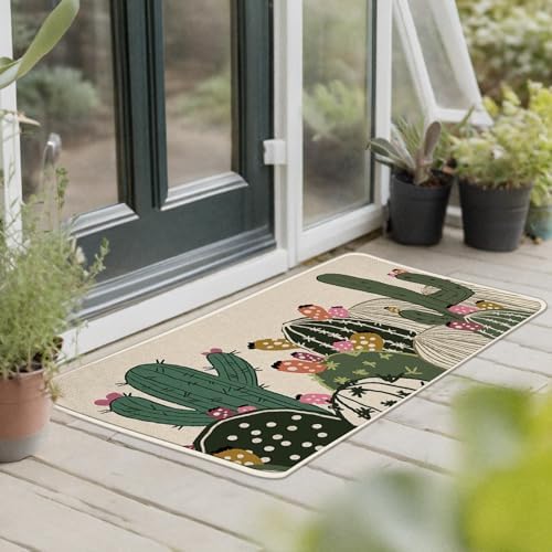 Boho Cactus Kitchen Rugs Set of 2 - Image 6