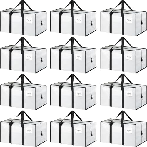 12 Pack Extra Heavy Duty Large Moving Bags by Fygrip