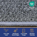 Faux Jute Area Rug 5'x7', Washable & Non-Slip - Image 3